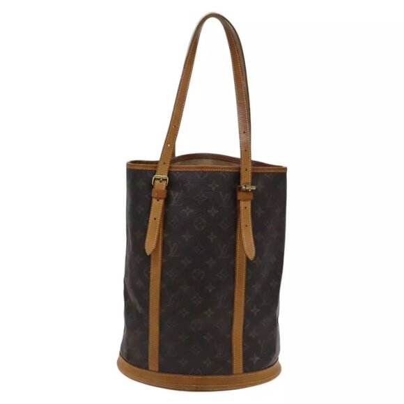 LOUIS VUITTON Monogram Bucket GM Shoulder Bag M42236 LV Auth 114773